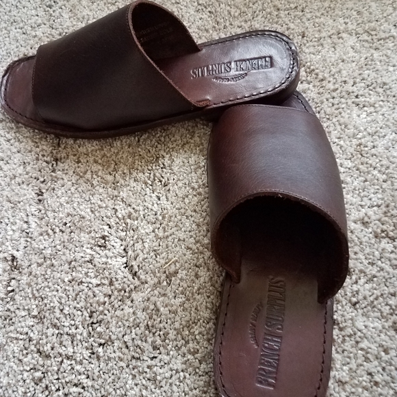 NWOB Army Navy Leather Men\'s Sandals Sz 10 main image 7